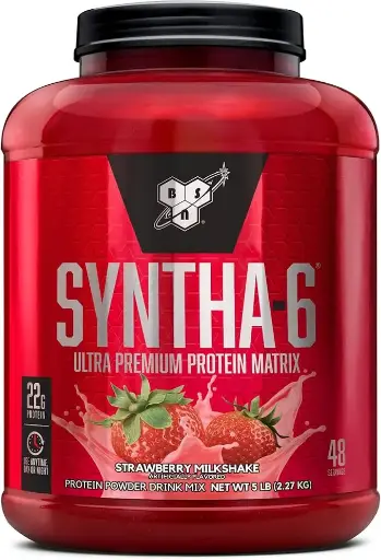 [465789009] BSN SYNTHA-6 Whey Protein Powder with Micellar Casein, Milk Isolate, Strawberry Milkshake, 48 Servings (Packaging May Vary) 