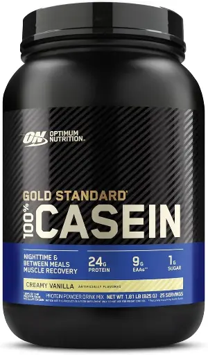 [5657680890] Optimum Nutrition Gold Standard 100% Micellar Casein Protein Powder, Slow Digesting, Helps Keep You Full, Overnight Muscle Recovery, Creamy Vanilla, 2 Pound (Packaging May Vary) 