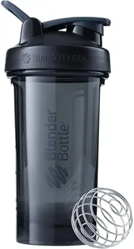 [345643611] BlenderBottle Shaker Bottle Pro Series Perfect for Protein Shakes and Pre Workout, 24-Ounce, Black 