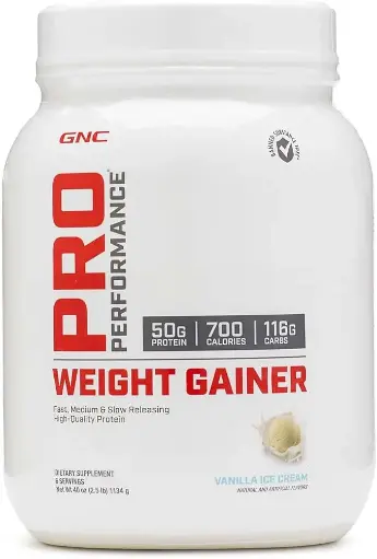 [453462111] GNC Pro Performance Weight Gainer - Vanilla Ice Cream, 6 Servings, Protein to Increase Mass 