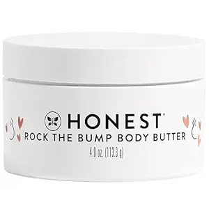 [645778989] The Honest Company Honest Mama Rock The Bump Body Butter | Moisturizing Stretch Mark Cream | Shea Butter, Avocado Oil, Vitamin E | 4 oz 