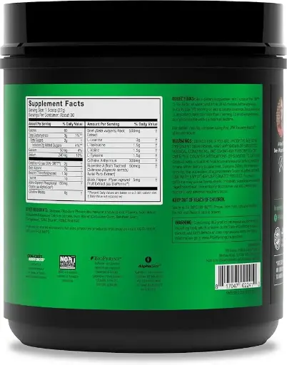 [99877634] JYM Supplement Science Pre Jym Rainbow Sherbet, 30 Servings, Rainbow Sherbet, 1.8 Pound (Pack of 1) 
