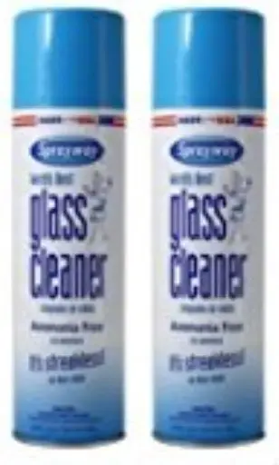 [2525125] Sprayway Glass Cleaner Aerosol Spray, 19 Oz, Pack of 2 