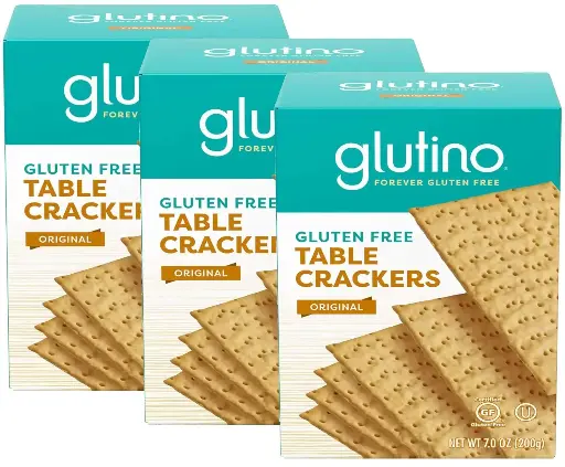[909057] Glutino, Gluten Free Table Crackers 7 Oz (pack of 3) 