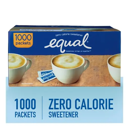 [2525145] EQUAL 0 Calorie Sweetener, Aspartame and Acesulfame-K Sweetener Packets, Zero Calorie Sugar Alternative, Erythritol Free, 1000 Ct (Pack of 1) 