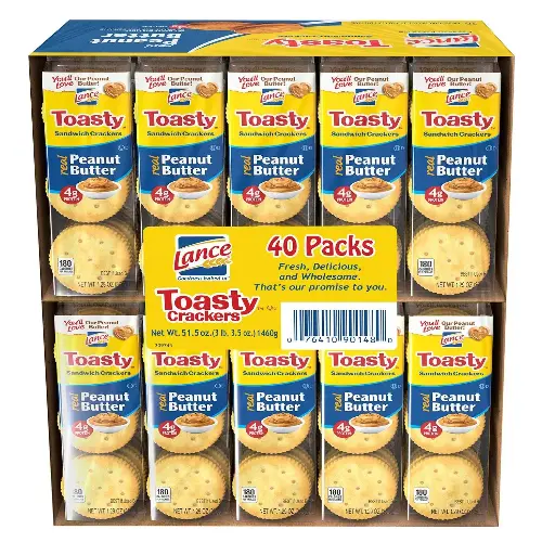 [2525146] Lance Fresh Toasty Crackers with rich peanut butter sandwich crackers (40 packs) 