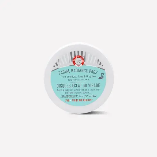 [333302] First Aid Beauty Facial Radiance Pads, Exfoliating Pads with AHA, 28 Count 