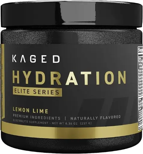 [343483901] Kaged Electrolytes, Hydration Elite, Premium Electrolyte Powder Supplement, Intra Workout, Post Workout, Lemon Lime, 30 Servings 