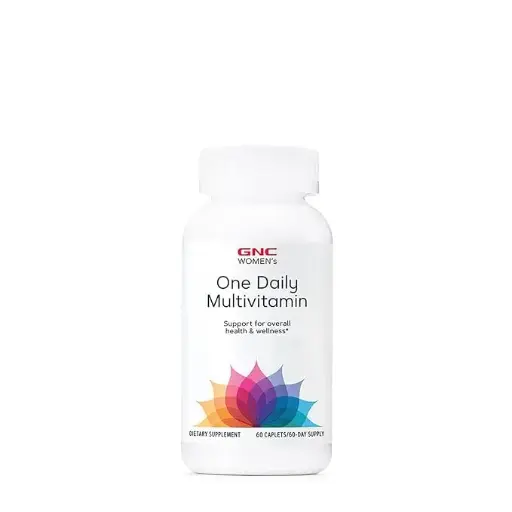[6367673562] GNC Women's One Daily Multivitamin | Supports Immune and Brain Function Plus Hair, Skin and Nail Health | Antioxidant Blend with Collagen | Daily Supplement | 60 Caplets 