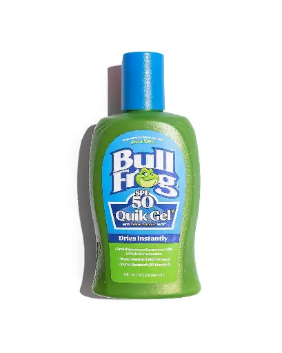 [333309] Bullfrog Quik Gel Sunscreen SPF 50 | Oxybenzone & Octinoxate Free | Broad Spectrum Moisturizing UVA/UVB, 5oz… 