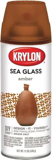 [333312] Krylon K09053000 Sea Glass Spray Paint, Amber, 12 Ounce 