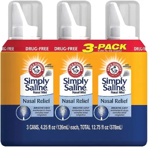 [2525159] Simply Saline Adult Nasal Mist, Original, Pack of 3, 4.25 Oz Each 