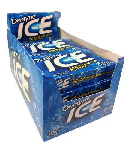 [2525166] Dentyne Ice Gum Club Pack, Peppermint, 16 Pieces, 12 Count , 192 Pieces Total 
