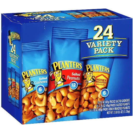 [2525176] Planters Nut 24 Count-Variety Pack, 2 Lb 8.5 Ounce carrier to shipping international usps, ups, fedex, dhl, 14-28 Day By Dragon Shopping 
