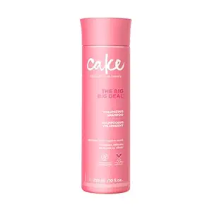 [534678890] Cake Beauty Volumizing Shampoo, The Big Big Deal– Body Boosting & Weightless Cleansing – With Aloe Vera Rice & Soy Protein – For All Hair Types – 10 Fl Oz / 295 ml 