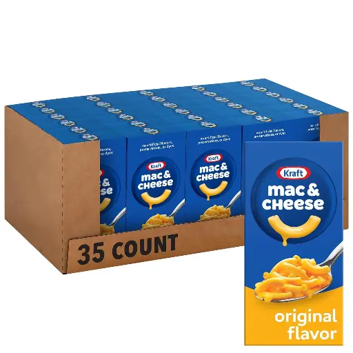 [909073] Kraft Original Flavor Macaroni and Cheese Dinner (7.25 oz Boxes (Pack of 35))