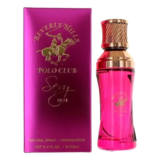 [3456099890] Beverly Hills Polo Club SEXY HOT - Cologne for Women with Notes of Amber & Vanilla - Sweet & Seductive Fragrance Scent - Eau De Toilette Spray 3.40fl.oz / 100ml (Packaging May Vary) 