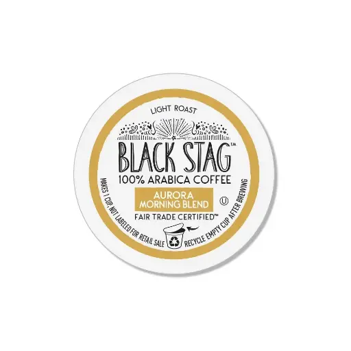 [45564768904] Black Stag Coffee Aurora Morning Blend, 72 Count (6-12pk) Single Serve Coffee Pods for Keurig K-Cup Brewers 