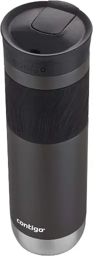 [9090102] Contigo Byron SnapSeal 2.0 Stainless Steel Insulated Travel Mug - 24 oz - Leakproof SnapSeal Lid, Non-Slip Grip - Great for On the Go to Keep Drinks Hot or Cold - Ideal for Coffee and Tea, Sake 