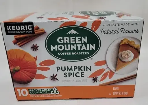[3458980984] Green Mountain Coffee Roasters Pumpkin Spice, Single-Serve Keurig K-Cup Pods, Flavored Light Roast Coffee, 10 Count 