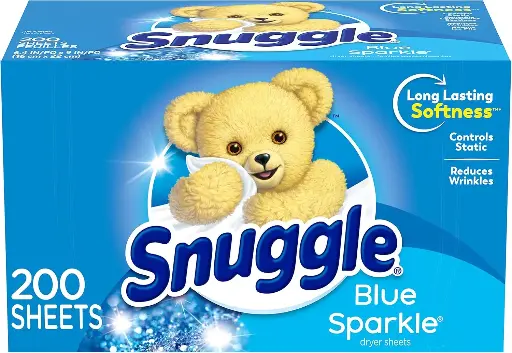 [4535908098] Snuggle Fabric Softener Dryer Sheets, Blue Sparkle, 200 Count 