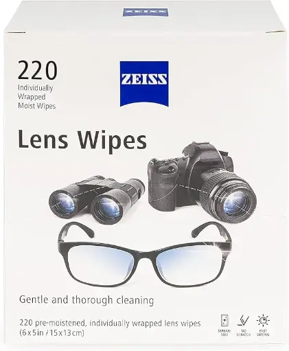 [4353658899] Zeiss Lens Wipes, White, 220 Count… 