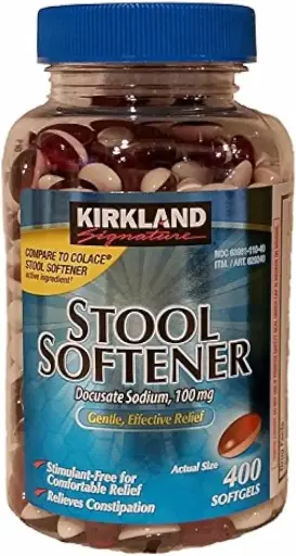 [34545688783] Kirkland Signature Stool Softener 100 mg, 400 Softgels 