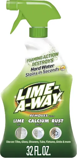 [252521] Lime-A-Way Bathroom Cleaner, 32 fl oz Bottle, Removes Lime Calcium Rust 