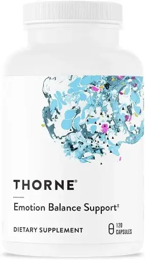 [9090117] THORNE Emotion Balance Support (Formerly Deproloft-HF) - Botanical Supplement for Positivity and Stress Management - 120 Capsules 