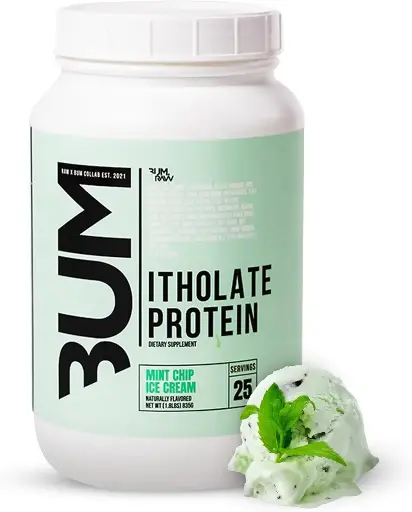 [9090118] RAW Whey Isolate Protein Powder, Mint Chip Ice Cream (CBUM Itholate Protein) - 100% Grass-Fed Sports Nutrition Powder for Muscle Growth & Recovery - Low-Fat, Low Carb, Naturally Flavored - 25 Servings 