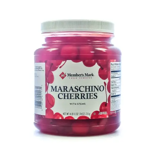 [2525203] Maraschino Cherries with Stems, 74 Ounce Jar 
