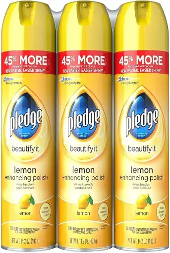 [2525205] Pledge Furniture Spray, Lemon (14.2oz, 3pk.) 