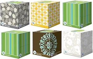 [45345345342] Puffs Plus Lotion Facial Tissues, Cube, 6 Boxes (56 Count Each) 