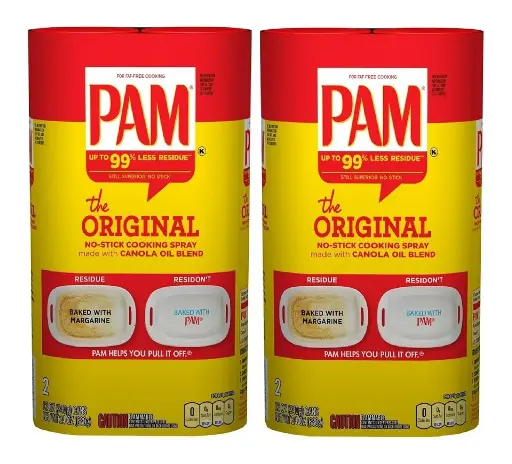 [2525211] Pam Canola Spray - 12 Ounce Cans (Pack of 2 - 2 Count Sets, 4 Cans Total) 