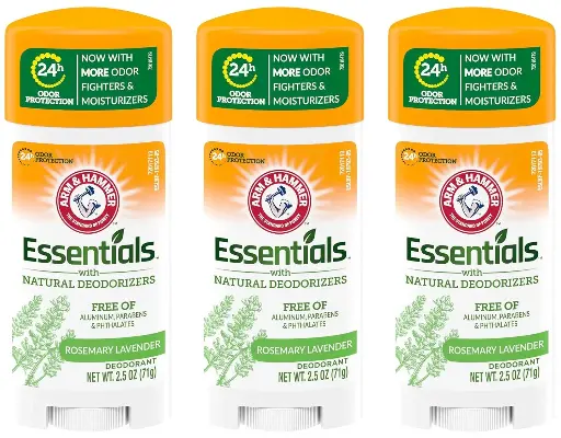 [222211] Arm & Hammer Essentials Deodorant Rosemary Lavender 2.5oz Pack of 3