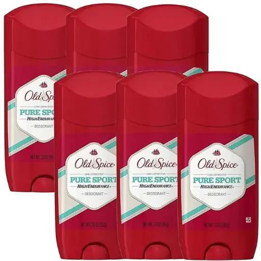 [56756767311] Old Spice High Endurance Deodorant for Men, Pure Sport - 3 Oz / 85g x 6 Pack 