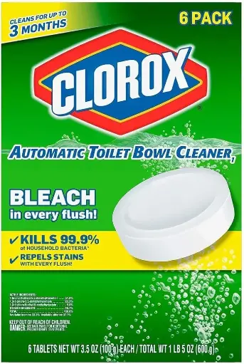 [34534534565] Clorox Automatic Toilet Bowl Cleaner Tablet - 3.5 Ounce, 6 Pack 