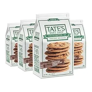 [56756742345] Tate's Bake Shop Gluten Free Chocolate Chip Cookies, Gluten Free Cookies, 4 - 7 oz Bags 