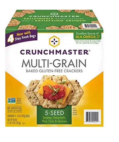 [2525237] TH Foods Crunchmaster 5 Seed Multi-Grain Cracker , 20 Ounce (Pack of 1) 