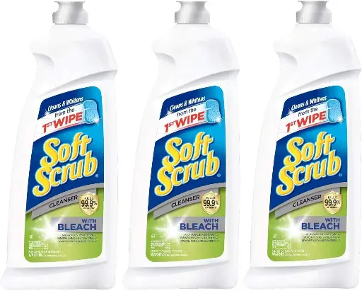 [356457646] Soft Scrub Cleanser with Bleach, 36 Fluid Ounce (Pack of 3) 