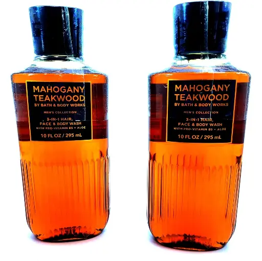 [2342342390] Bath and Body Works, Signature Collection Teakwood 2-in-1 Hair + Body Wash (2 Pack) 