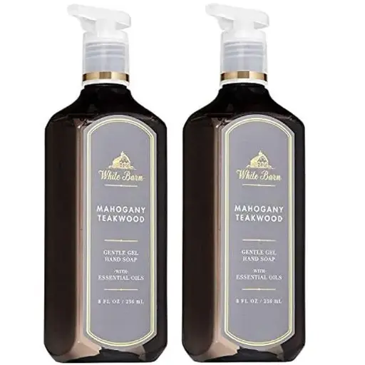 [45346457675] Bath and Body Works MAHOGANY TEAKWOOD Gentle Gel Hand Soap 8 Fluid Ounce, set of 2 