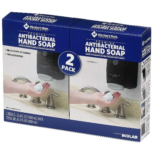 [245454776841] Member's Mark Proforce Commercial Foaming Antibacterial Hand Soap 2 Pack Refills, 33.8 Fl. Oz 