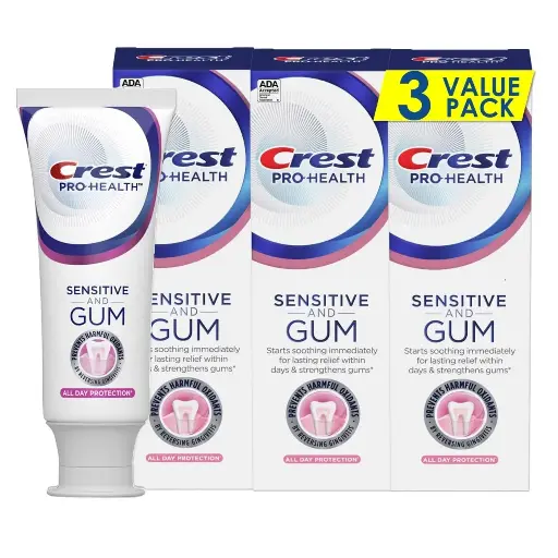 [9090150] Crest Pro-Health Gum and Sensitivity, Sensitive Toothpaste, All Day Protection, 3.7 oz, Pack of 3 