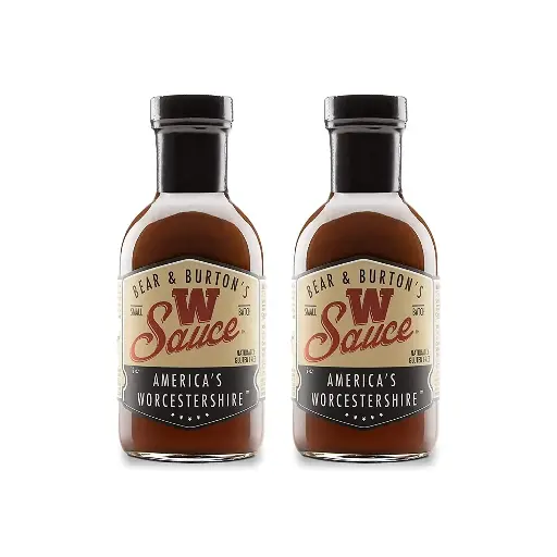 [4543546099] Bear and Burtons W Sauce | Distinctive Worcestershire Sauce Blend | Perfect for Steaks, Dressings & Marinades | 12 Oz - Pack of 2 