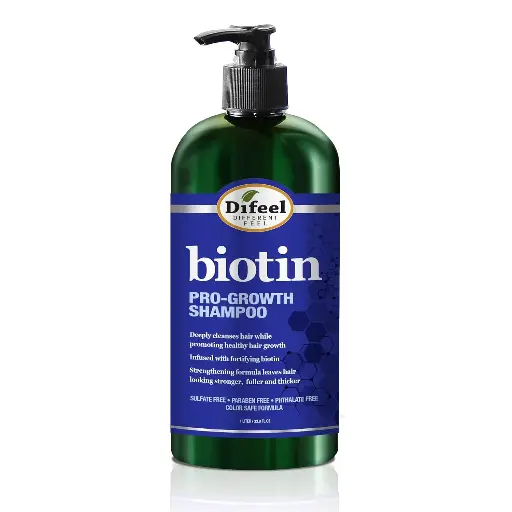 [9090161] Difeel Pro-Growth Biotin Shampoo 33.8 oz. - Shampoo for Thinning Hair and Hair Loss, Paraben Free Shampoo with Biotin for Hair Growth 