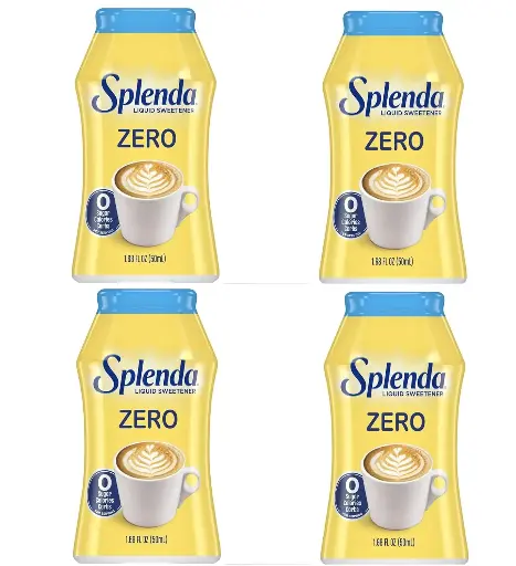 [9090169] Splenda Zero Liquid Sweetener, 1.68 Fl Oz (Pack of 4) 