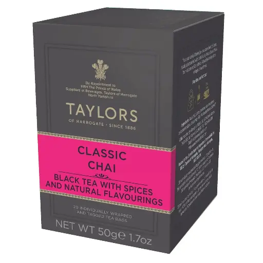 [212104] Taylors of Harrogate Classic Chai Tea, 20 Teabags (Pack of 1) 