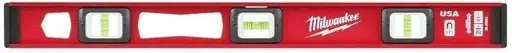 [96764353] MLIBM24 for Milwaukee 24"" Heavy Duty Frame All Metal Magnetic I-Beam Level, Red 