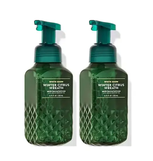[212110] Bath & Body Works Bath and Body Works Winter Citrus Wreath Gentle Foaming Hand Soap 8.75 Ounce 2-Pack (Winter Wreath) 17.5 fluid_ounces 